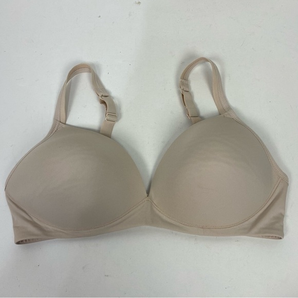 Warners nude tan blush pink wireless padded bra size 36C - Picture 1 of 3